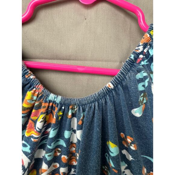 Ruffles by Tutu and Lulu Girls Blue Floral Dress, Size 7 - Picture 5 of 6